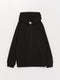 Hooded Basic Long Sleeve Girl Zippered Sweatshirt